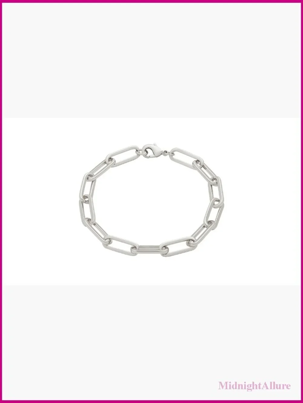 Chunky Paperclip Chain Bracelet 7.5